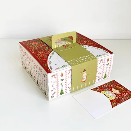 Box Natal Kue Kering Bolu Lapis Toples Natal Christmas Isi 10 Pcs Box Ukuran 20 x 20 x 8 Cm Box Nata