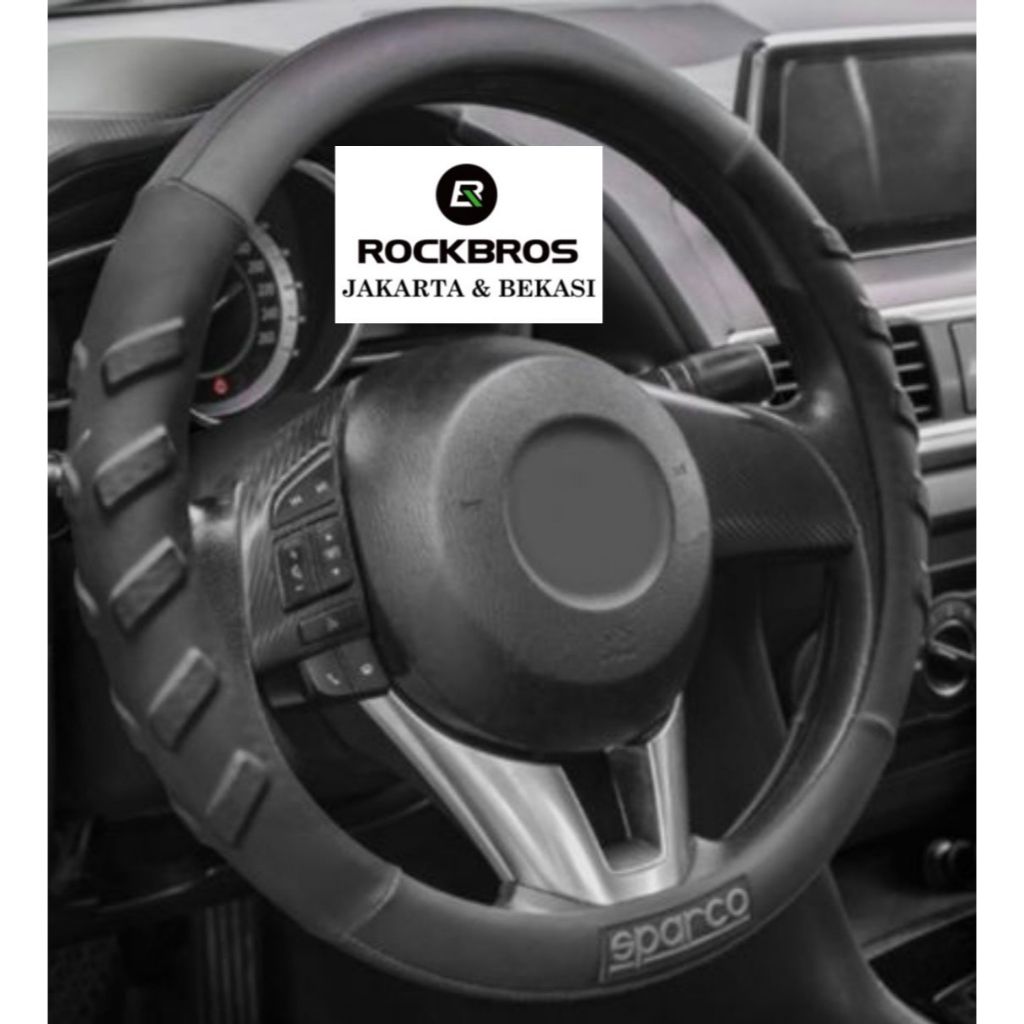 Cover Steer Sarung Stir Mobil Car Sparco SPC1117 Premium Original Setir Italy Universal Asli Sporty 