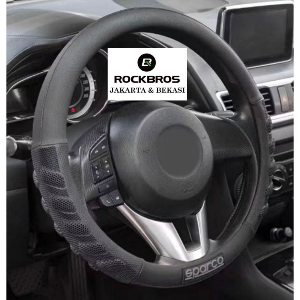 Sarung Stir Mobil Cover Steer Car Sparco SPS101 Original Premium Italy Universal Setir Asli Kulit