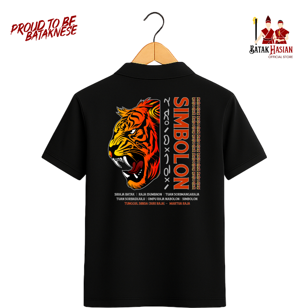 SIMBOLON (Versi 2) [KAOS POLO / KAOS BERKERAH] - Kaos Marga Batak – Bahan  Premium – Tidak Mudah Kus