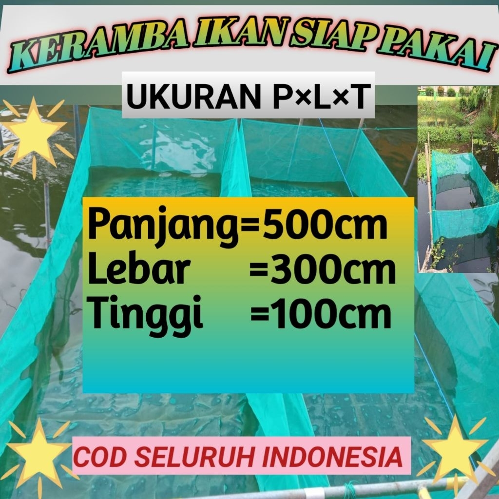keramba ikan jaring apung siap pakai