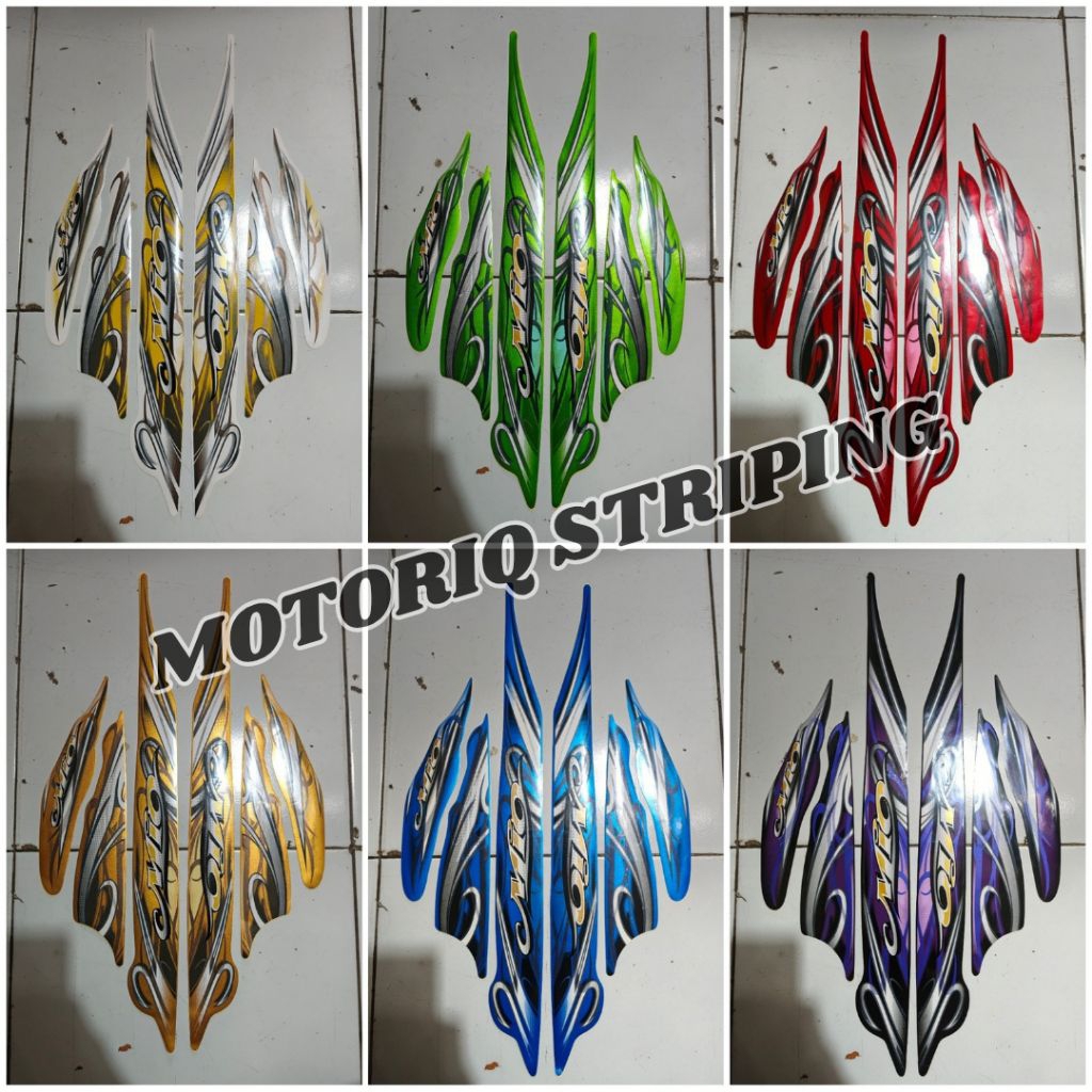 Stiker Striping Yamaha Mio Smile 2010 Stiker Lis Body Standar