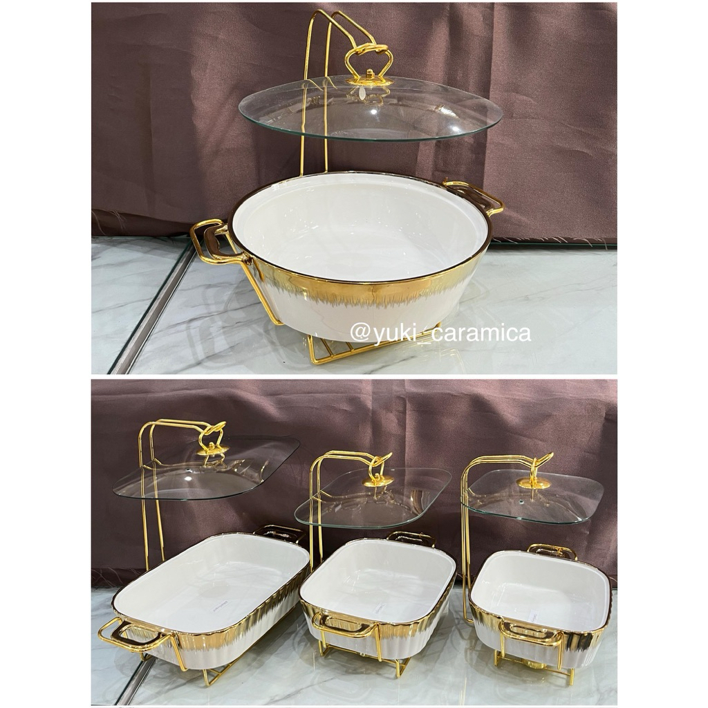 prasmanan keramik gantung marble diamond gold mewah