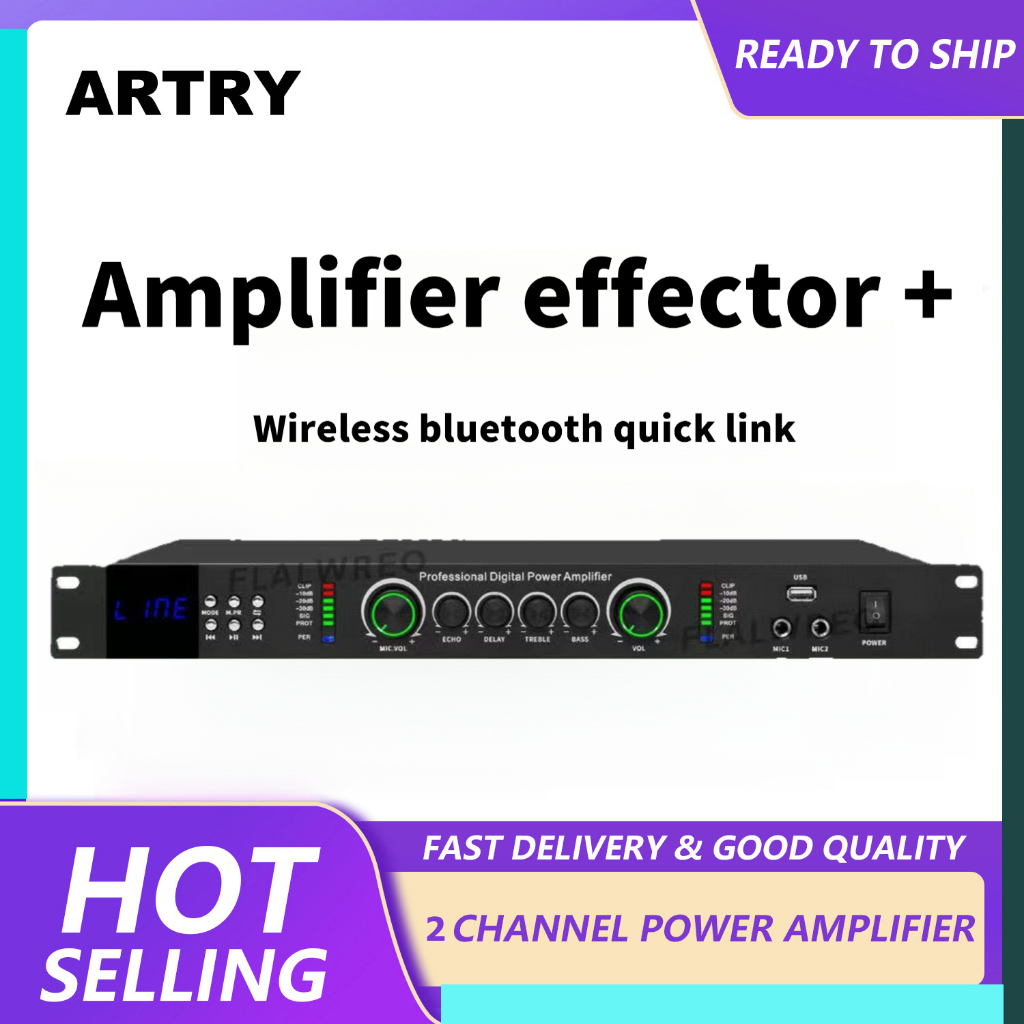 Professional Bluetooth Amplifier All-in-One Power Amplifier Bluetooth Amplifier Class D High Power