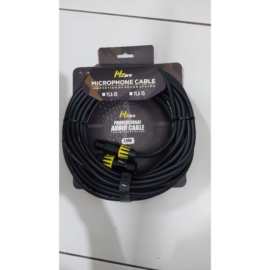 kabel microphone HZ Pro panjang 15 meter original kabel mic 15 meter merk HZ Pro