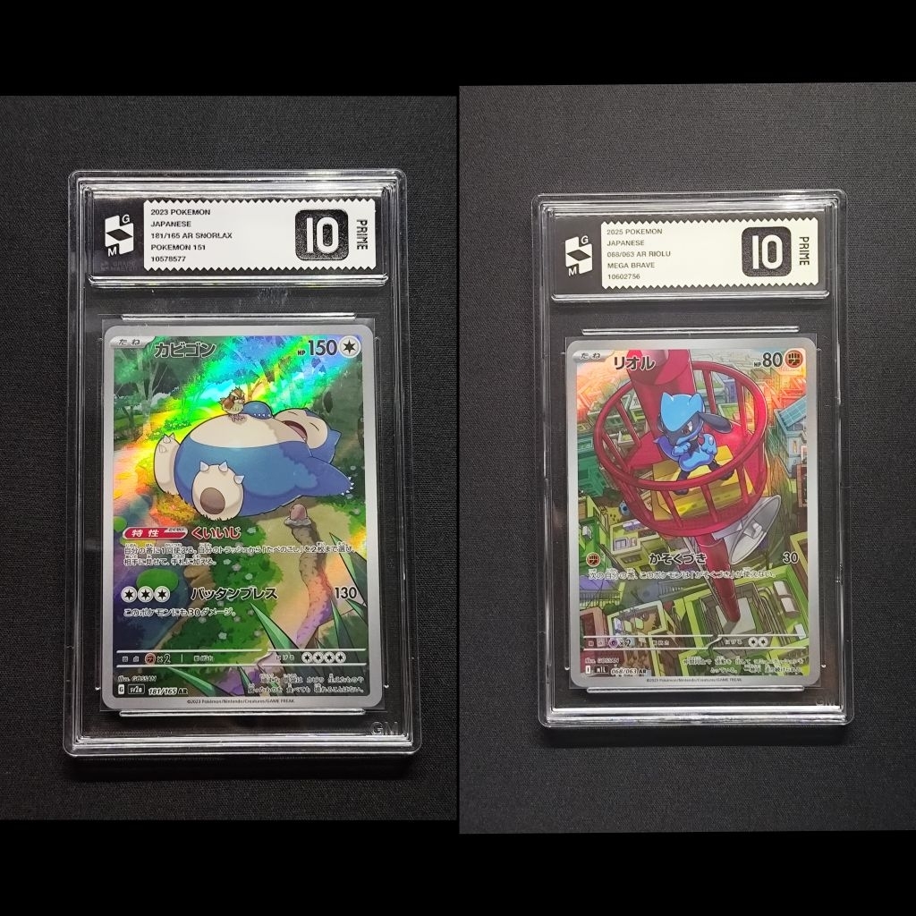 Slab GM 10 Riolu & Snorlax AR