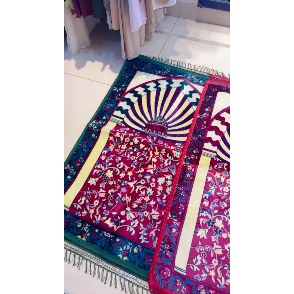 Sajadah Beludru Premium Tebal Dan Empuk