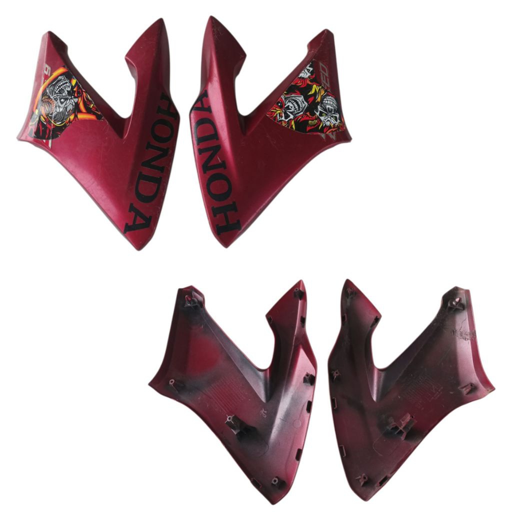cover sayap kupingan tangki tengki shroud honda CB150R old lama street fire putih non led original