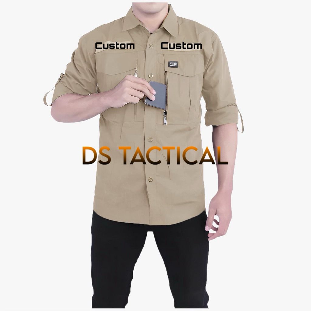 KEMEJA W-TAC / KEMEJA M-TAC CUSTOM BORDIR /Bordir nontimbul