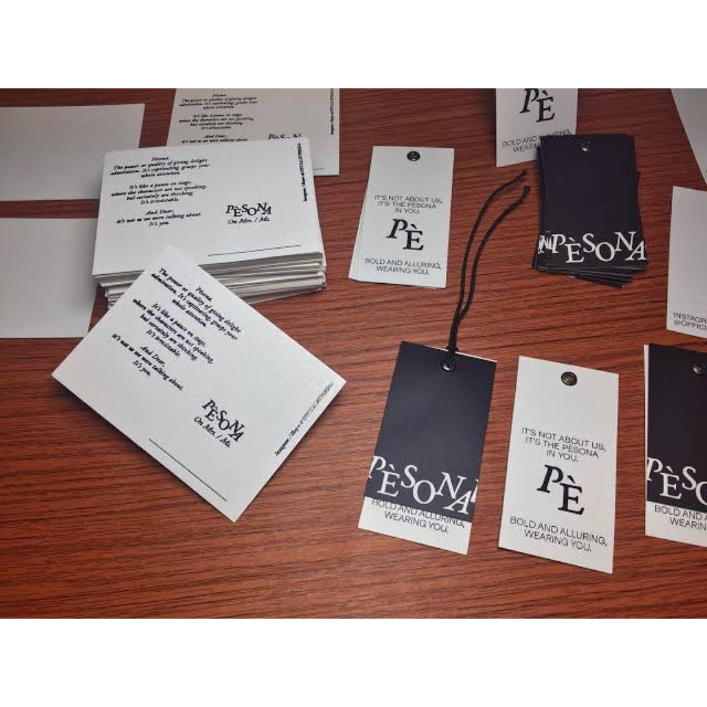 Hangtag label merk Celana Cutbray Jeans Strench