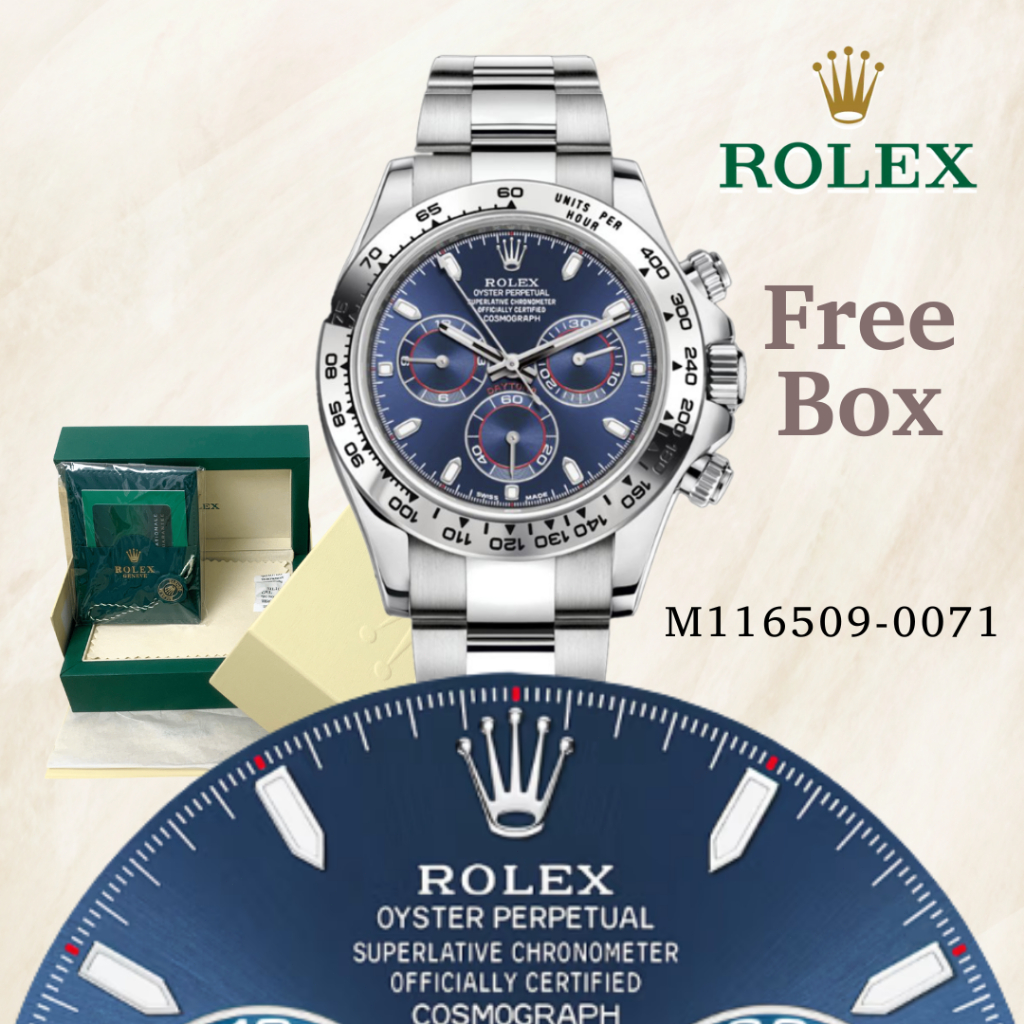 COD dan 100% Asli ROLEX INCLUDE BOX Jam Tangan Seri Daytona Pria M116509-0071 Jam Tangan Automatic