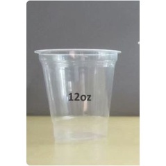 Cup Gelas Plastik BSM Datar 12/14/16/22 Oz 1 Toros = 50 Pcs