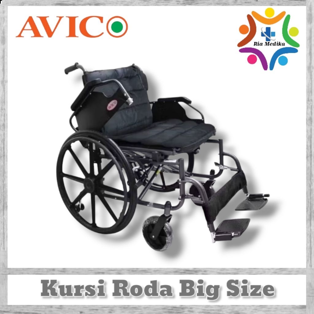 Kursi Roda Jumbo  Avico Bima  Kursi Roda Standard Big Size