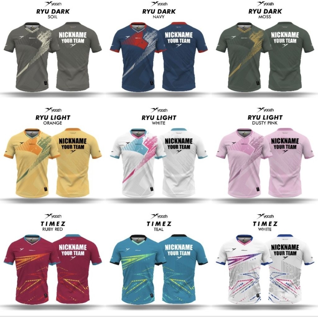 JERSEY YOOZH RYU TIMEZ SERIES FULL PRINTING CUSTOM SUBLIM