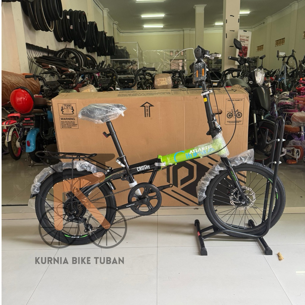 Sepeda Lipat ATLANTIS CROSBY Boncengan Bagasi Folding Bike
