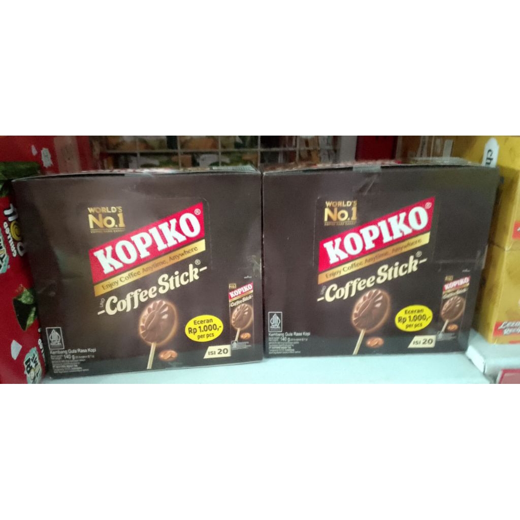 Kopiko Coffee Stick. Permen Kopiko stick box isi @ 20 pcs