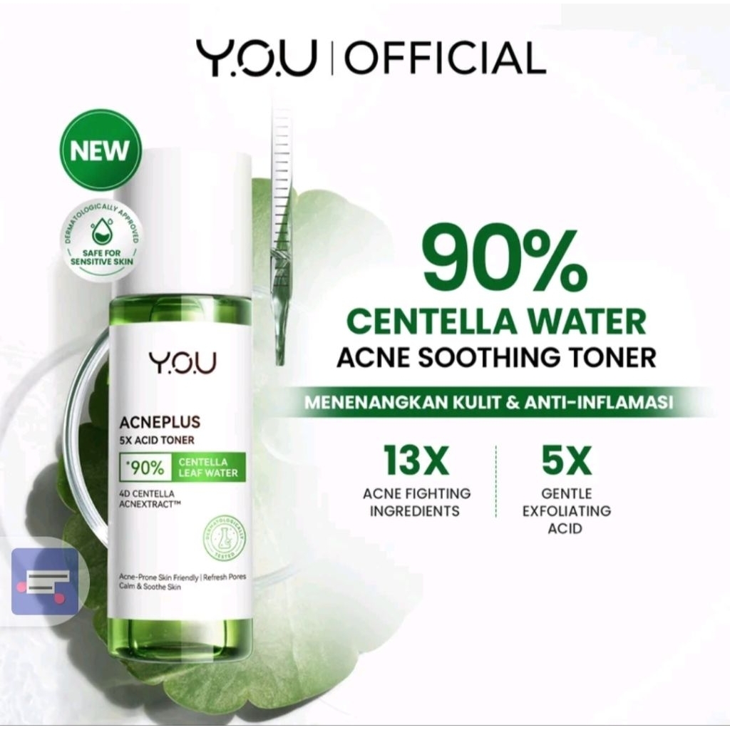 (NEW) YOU Acneplus 5X Acid Toner Acne kulit berminyak berminyak obat jerawat