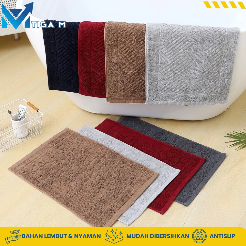 Karpet Kamar Mandi Hotel Tebal Anti-Selip Handuk Mandi, Karpet Lantai Serap Air Handuk Kaki Kamar Ma