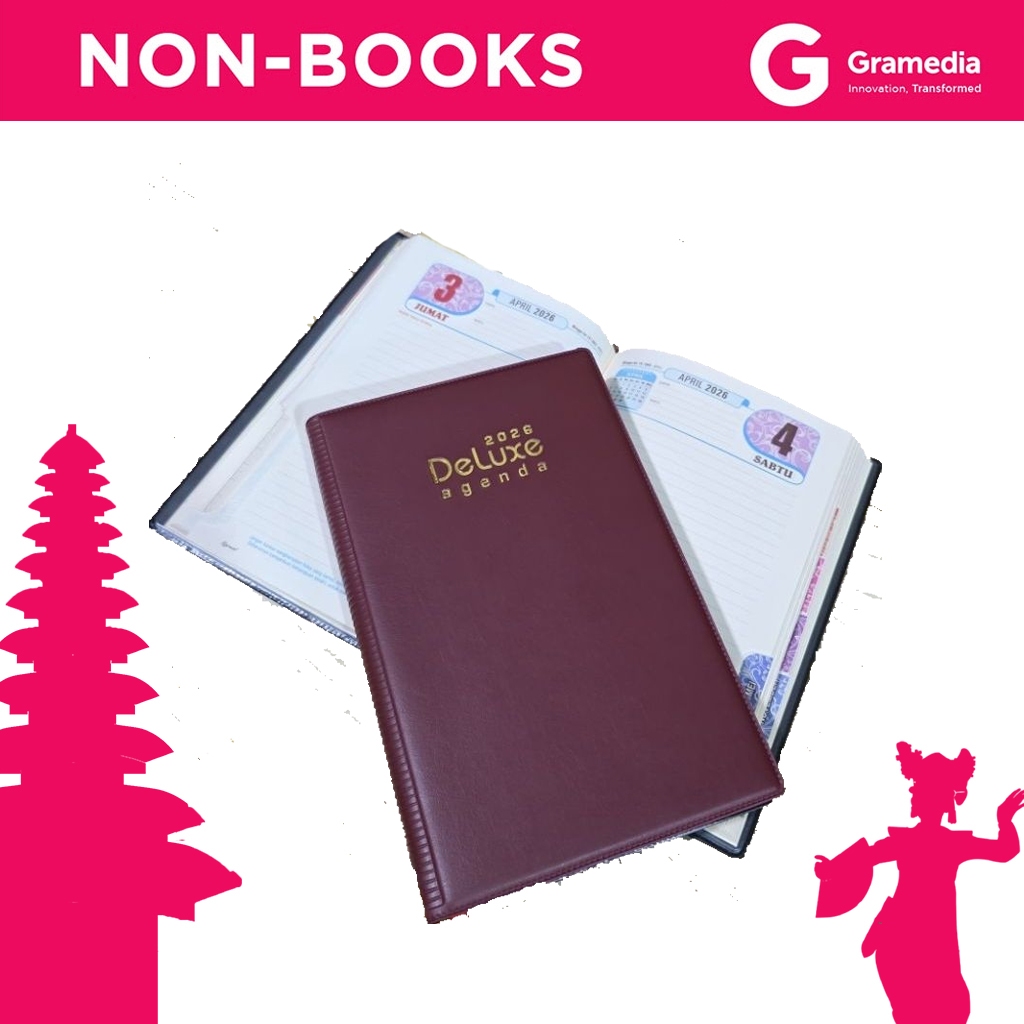 Gramedia Bali - TH 1414 AGENDA DELUXE CREAM 2026 / Agenda Deluxe 2026 / Agenda Kerja 2026