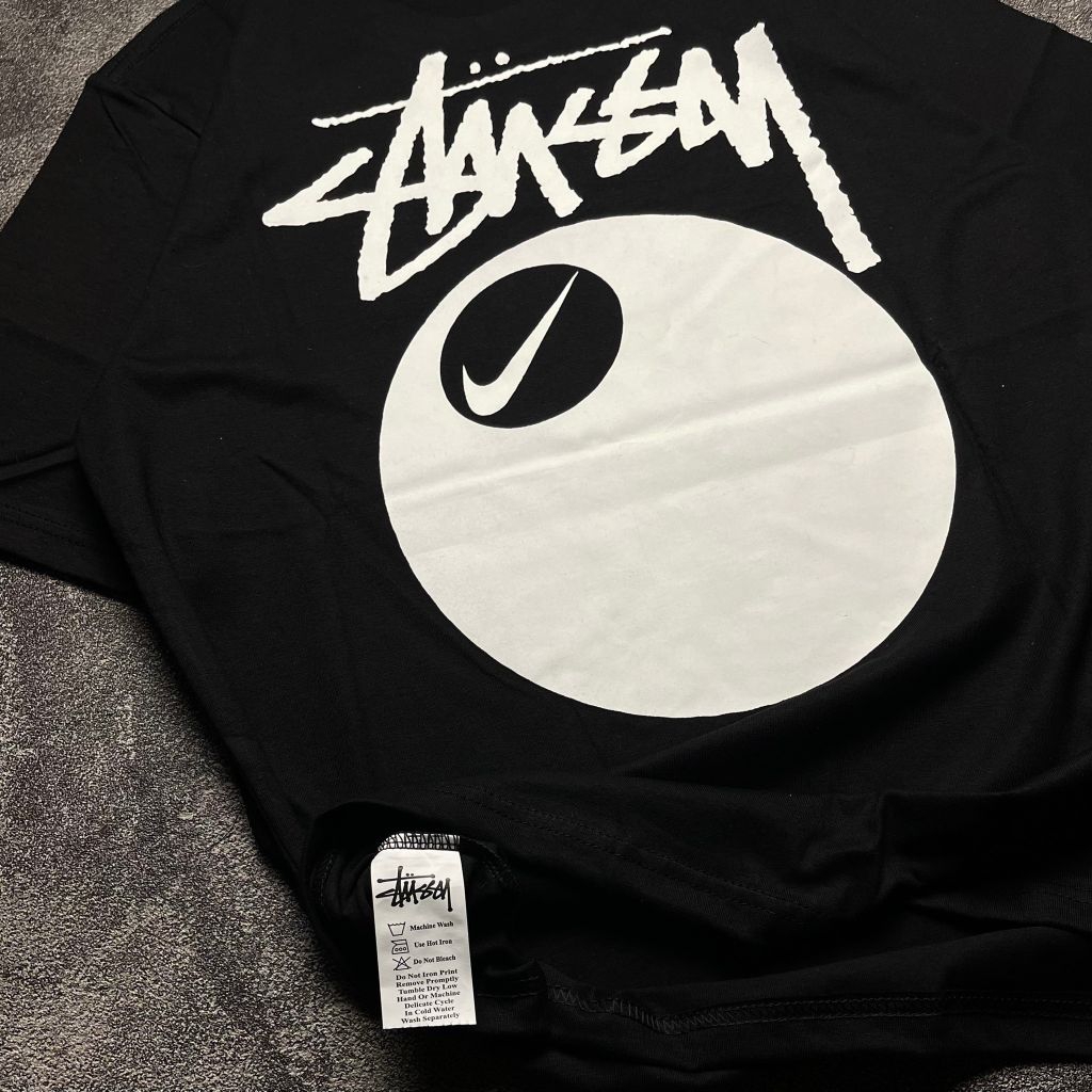 Kaos Stussy Pria Wanita Full Tag Label Original T-Shirt Stussy Premium