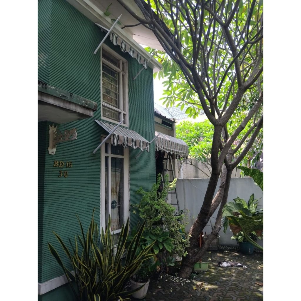 rangka holo galvanis kanopi kain auwning