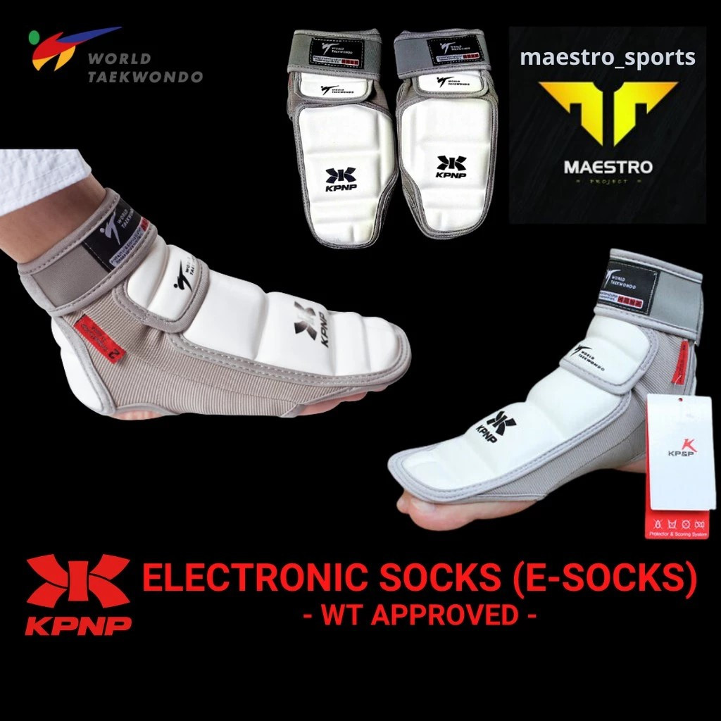 KPNP Taekwondo Electronic Foot Protector / E-Socks - WT Approved