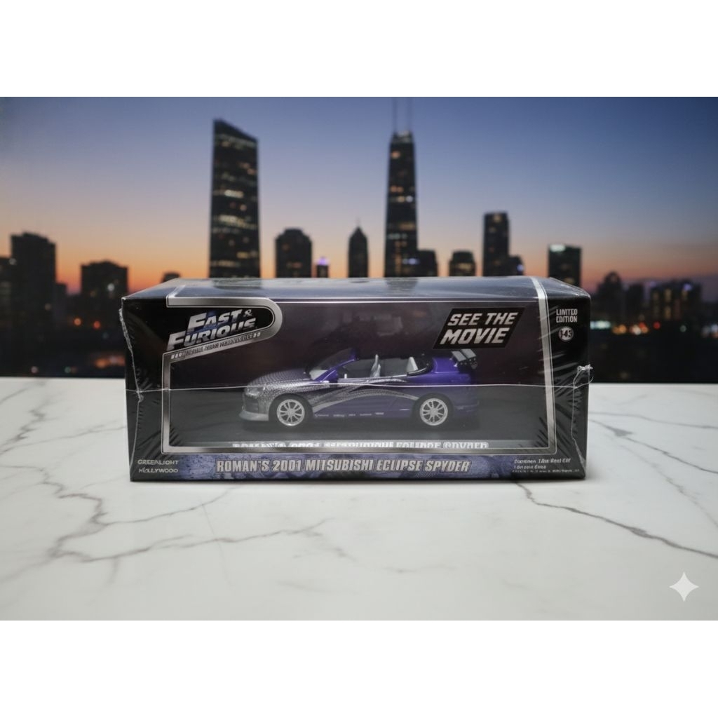 Greenlight Fast Furious Roman 2001 Mitsubishi Eclipse Spyder