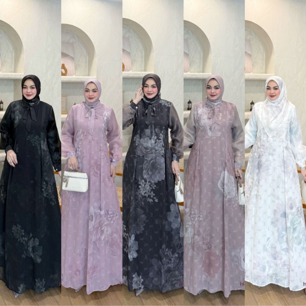 LuxuryFashion READY GAMIS DRESS WANITA REGITA BY HMF LUXURY BEST SELLER