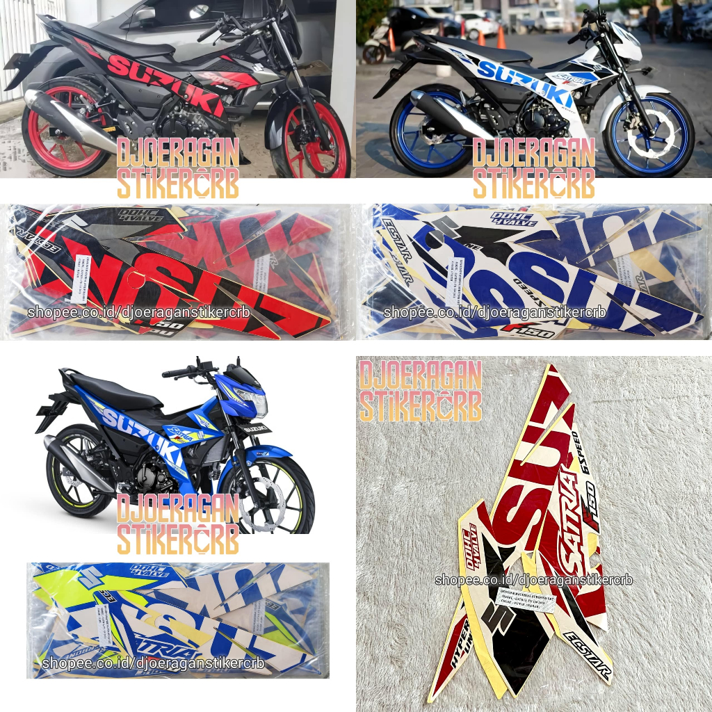stiker striping satria fu injeksi 2019 2020, striping fu f150 ecstar, stiker polet fu injeksi 2019 e