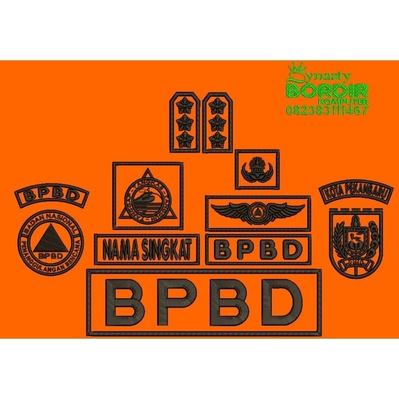 BORDIR TIMBUL BPBD FULL SET