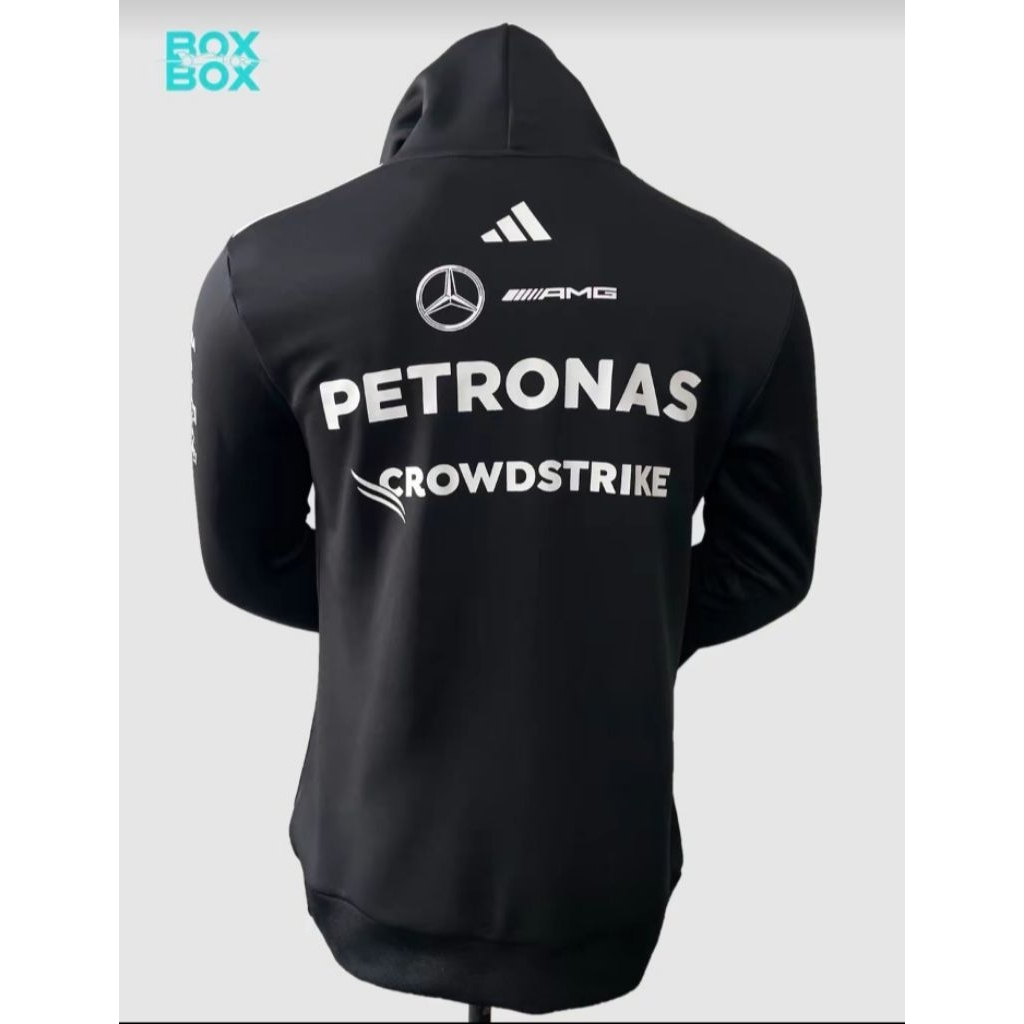 Mercedes AMG Petronas adidas F1 2025 Team Hoodie - Black