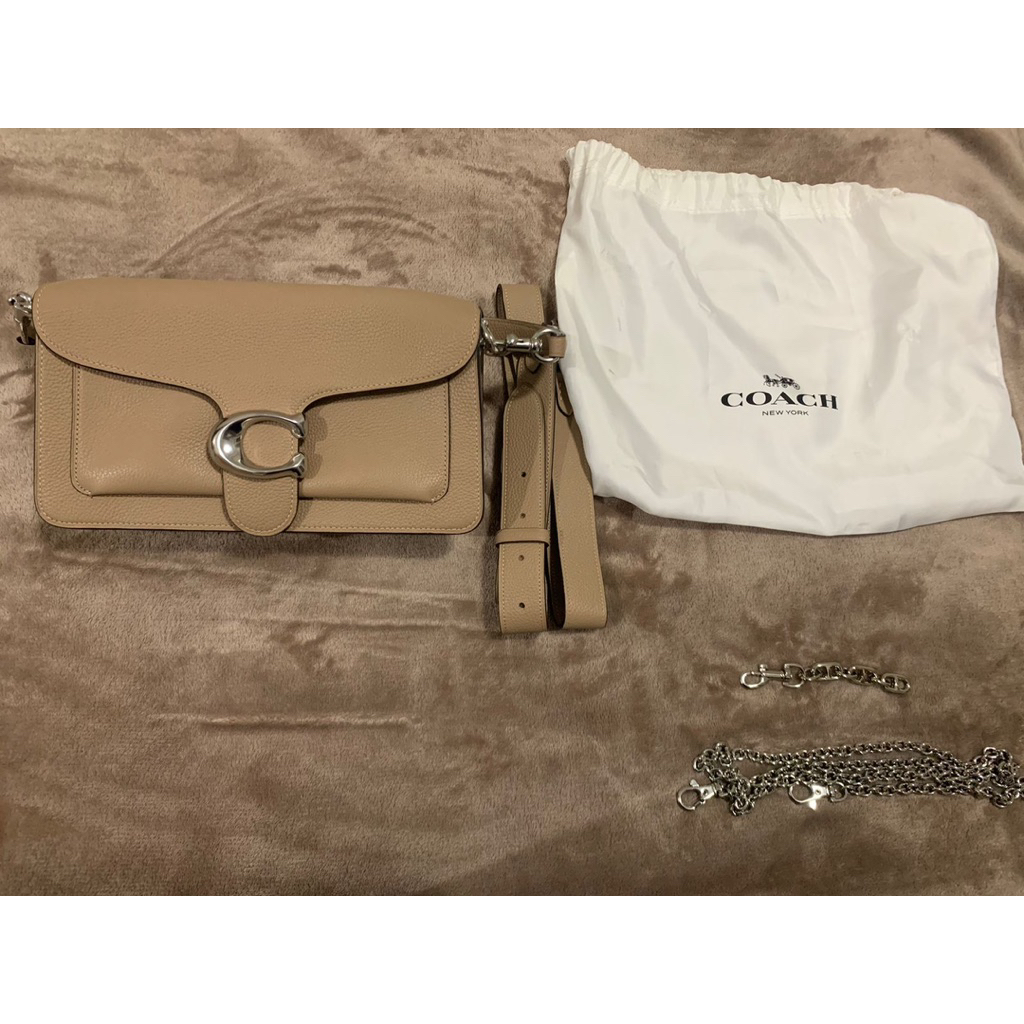 Coach Tabby Shoulder Bag 26 leather taupe