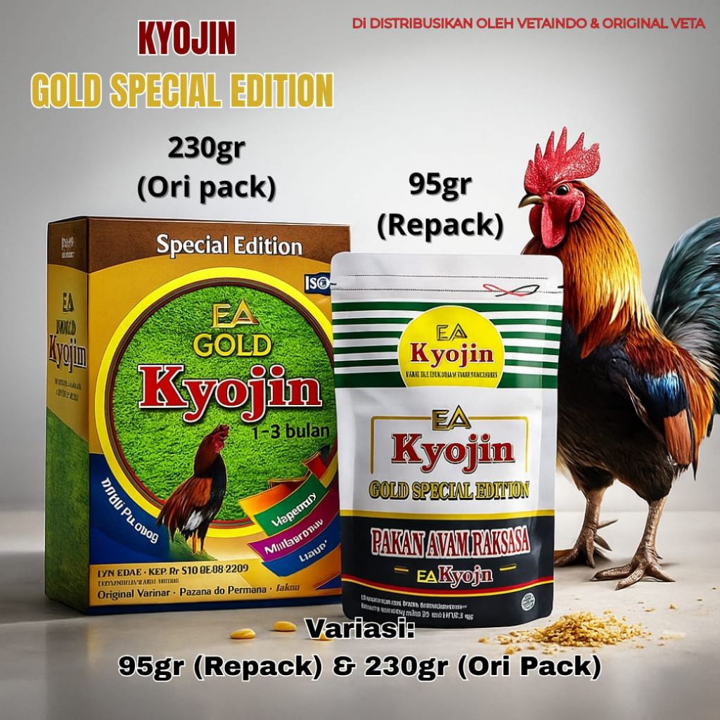 KYOJIN GOLD SPESIAL EDITION 230gr PAKAN AYAM RAKSASA PERTUMBUHAN CEPAT