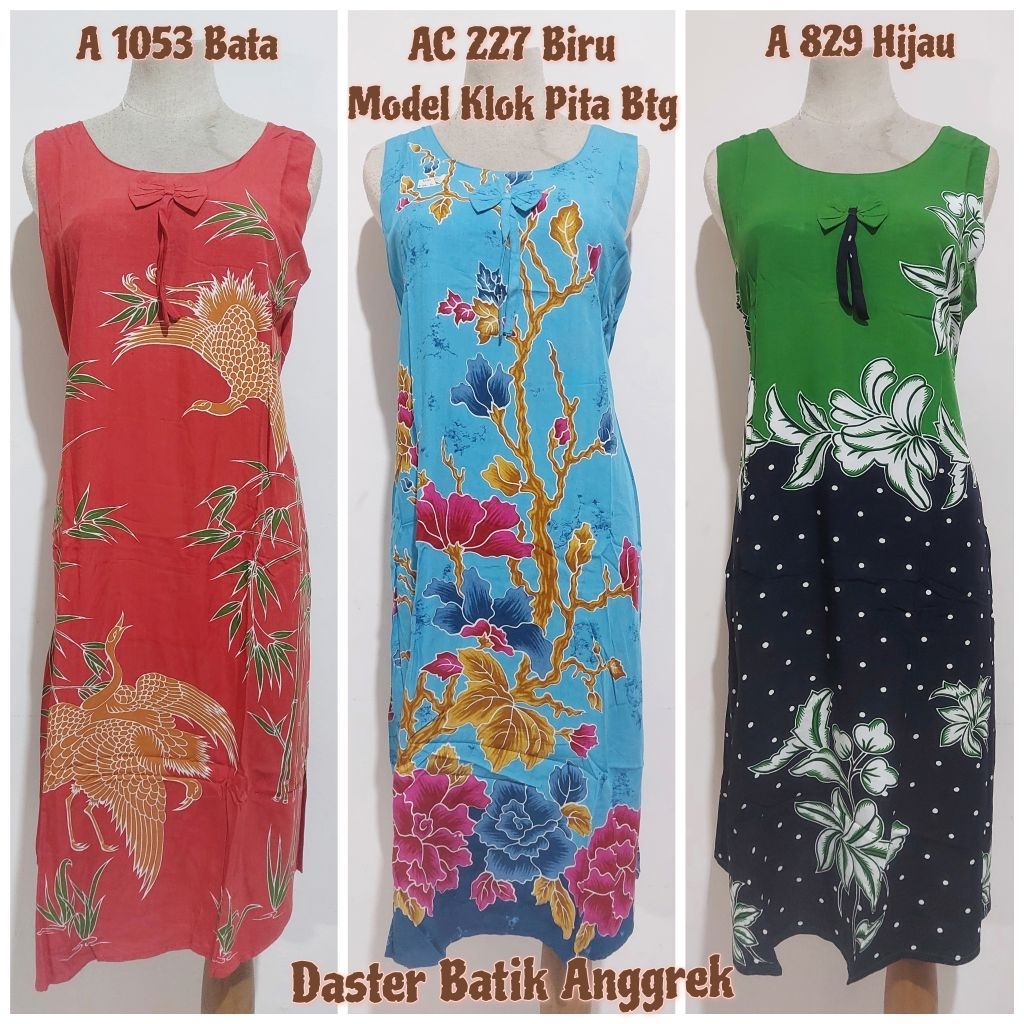 Daster Batik Anggrek A 1053 Klok Pita Buntung / Baju Tidur Best quality murah seksi cantik