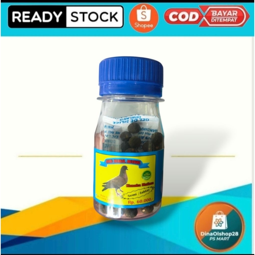 Jamu Merpati Mutiara Balap & Semi Jablay Original 100 Butir Peningkat Stamina Power Giring Keket
