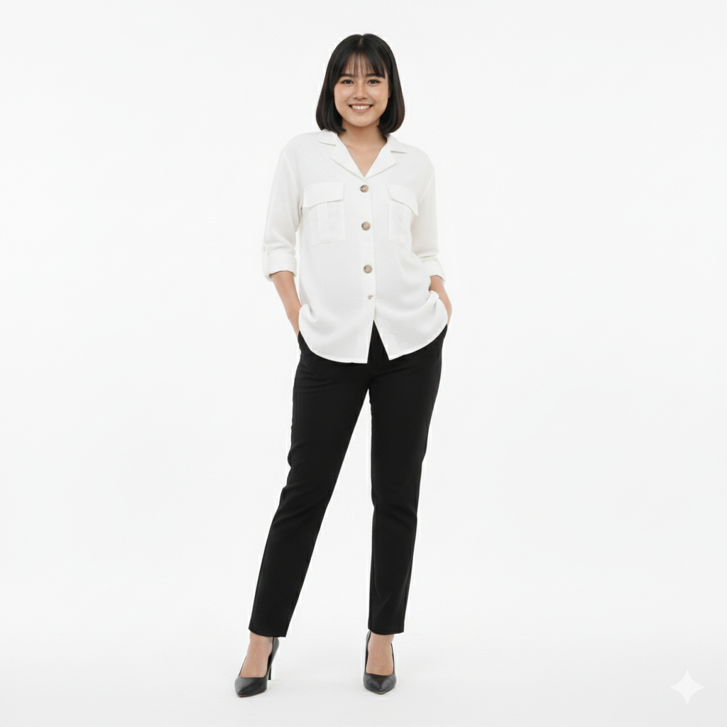 Chloethes || NAMI OUTER KEMEJA WANITA / LALU OUTER / LINEN OUTER / SLEEVE JAKET