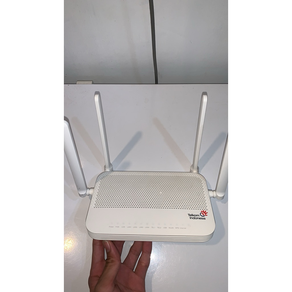 Router Wifi ONT GPON Huawei HG8245W5-6T (Premium) 5G Port Biru Dual Band + Adaptor Ori