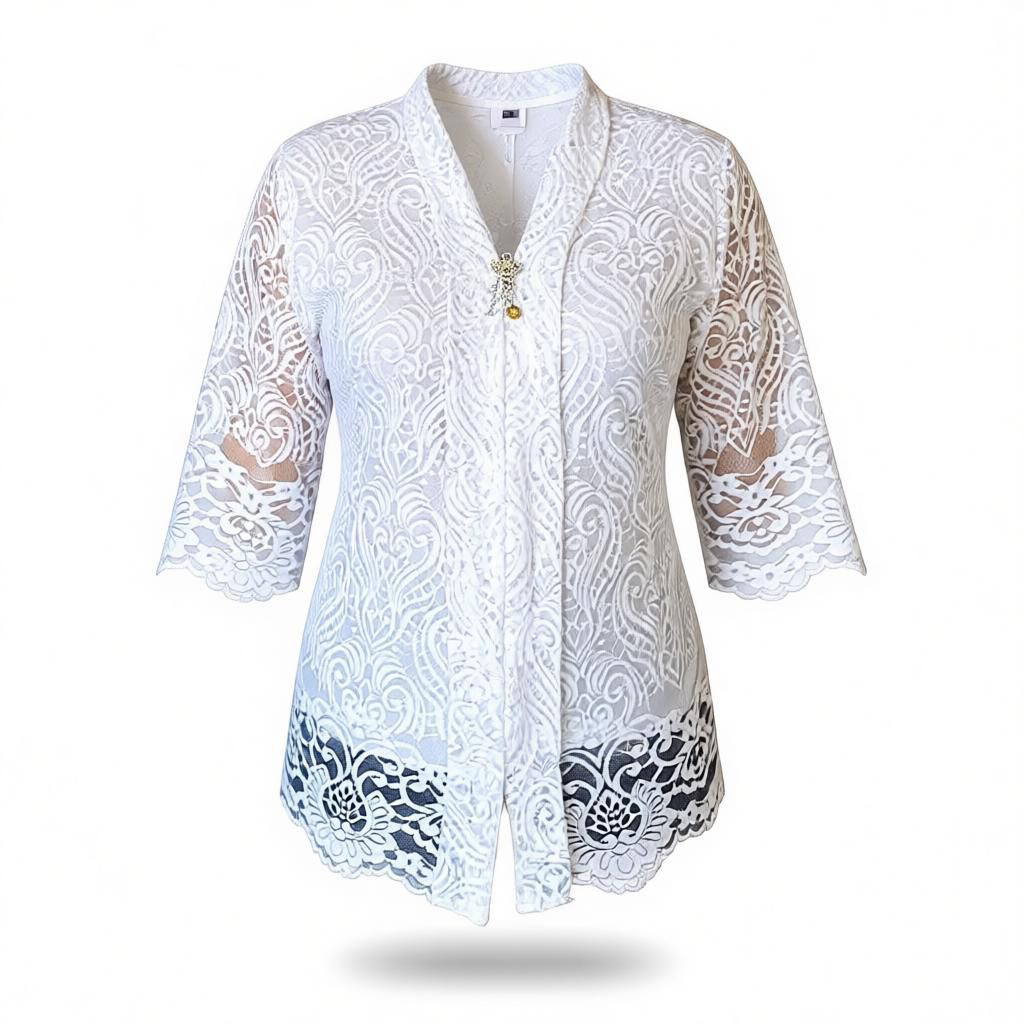 02 Murah Dan COD Blus brokat kebaya kartini kancing depan cantik halus lembut dan elegan