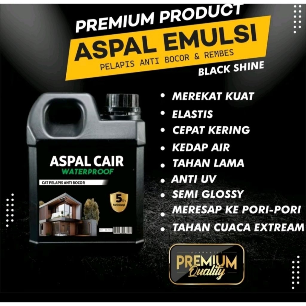 BITUMEN ASPAL CAIR PREMIUM 5KG(BONUS 1kg aspal cair)