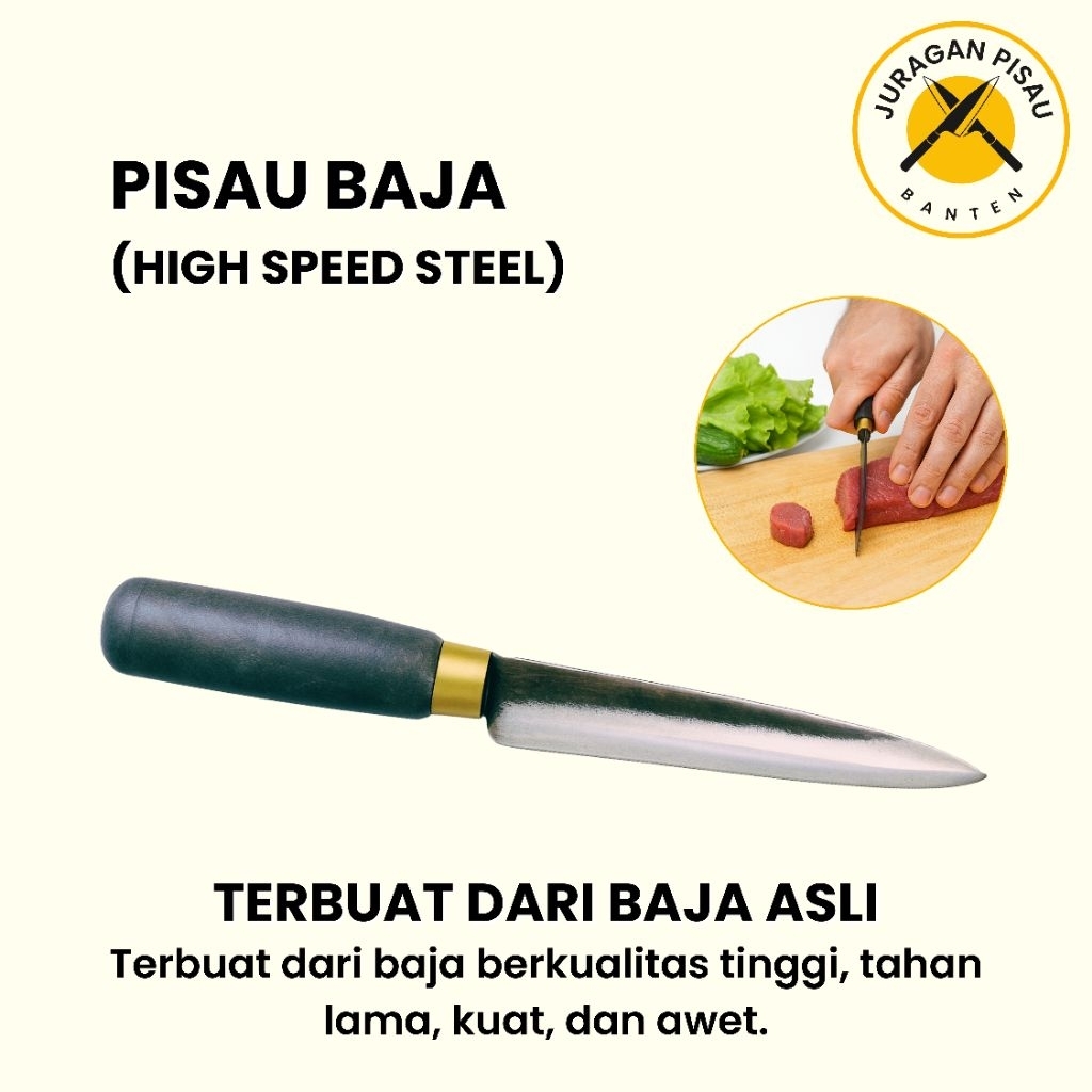 Pisau Dapur Taham Baja Asli, Ikan Sayur Daging - Juragan Pisau