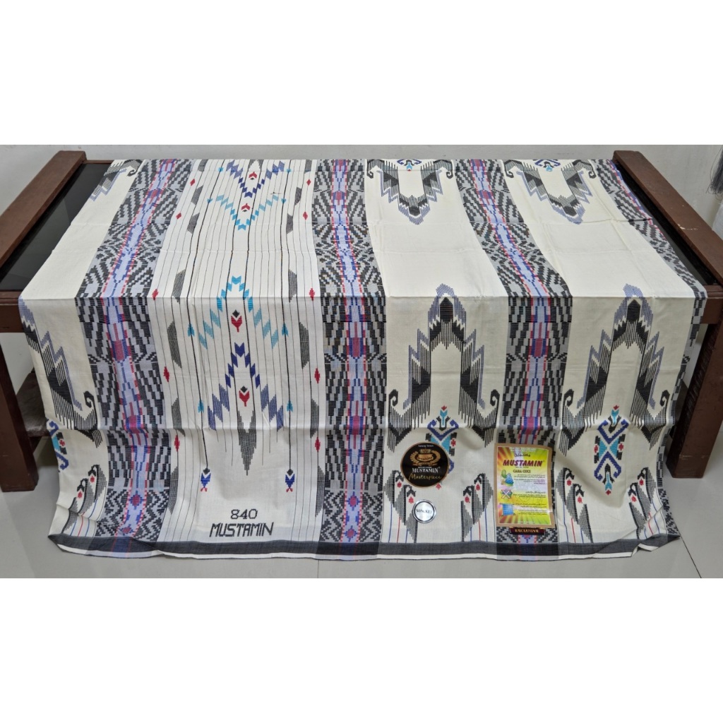 (TERLARIS) Sarung Tenun Sutra Mustamin 840 SIC Full Sutra setara bhs sgl sgf sge tamer sga lamiri