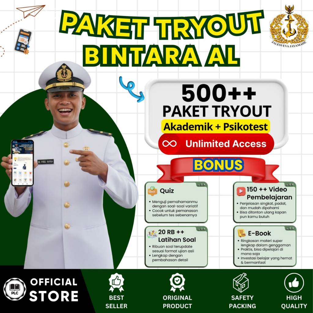 PLC - Tryout Online Bintara AL 2026 – Aplikasi CAT Online, Tryout & Akun Belajar Lengkap