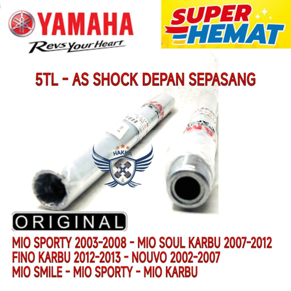 5TL AS SHOCK DEPAN ASLI YAMAHA MIO SPORTY,AS SHOCK DEPAN ASLI YAMAHA MIO SMILE,AS SHOCK DEPAN ASLI Y
