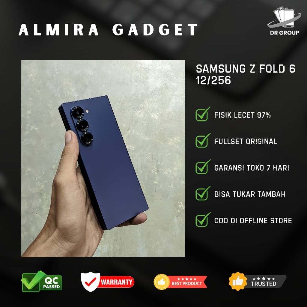 Samsung Z Fold 6 12/256 Second Fullset Bergaransi