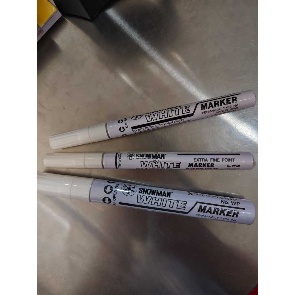 SNOWMAN WHITE PERMANENT MARKER