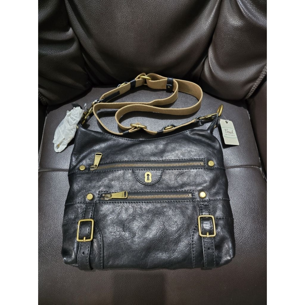 tas fossil emilia crossbody black nwt