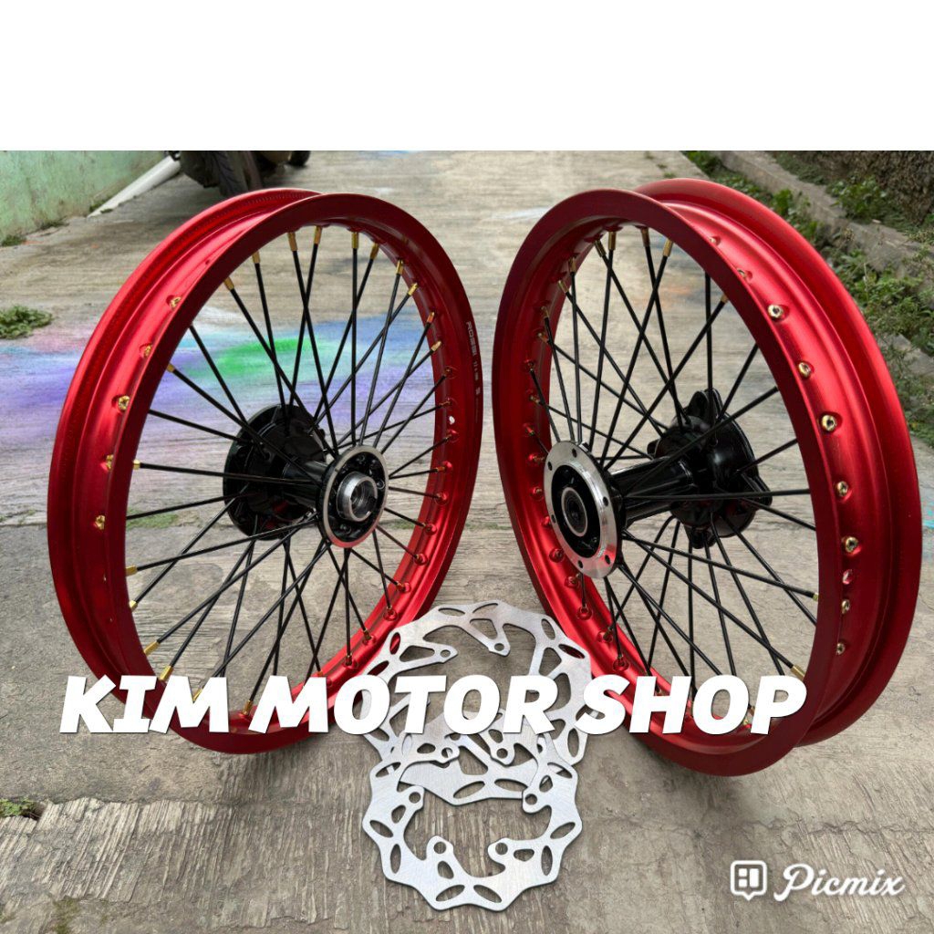 Velg Klx Ring 17 160-185-17  Velg Jari 160-185-17 Klx150 D trcaker150 Tromol Ori klx