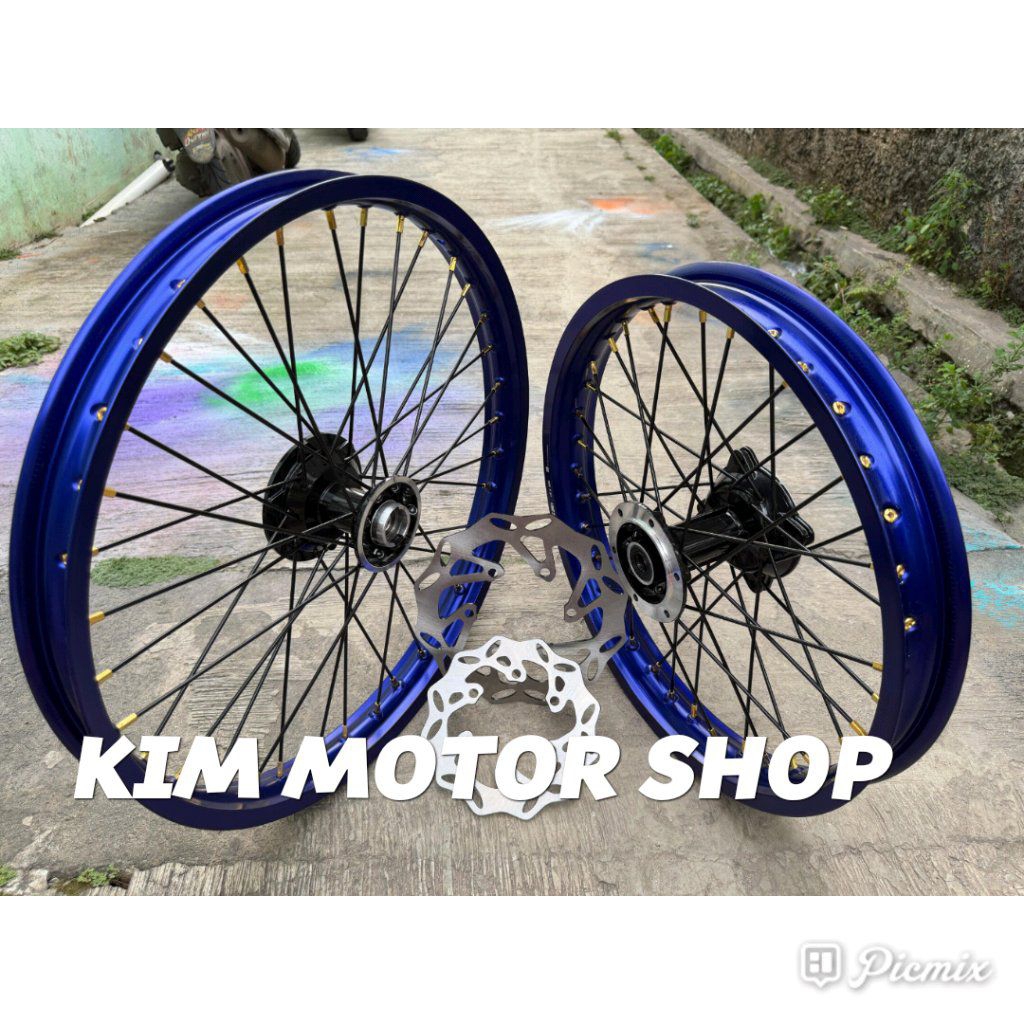 Velg Klx150 Ring 18+21 Dan 16+19 Tromol Ori Klx150 D Trcaker150 Harga Sepaket