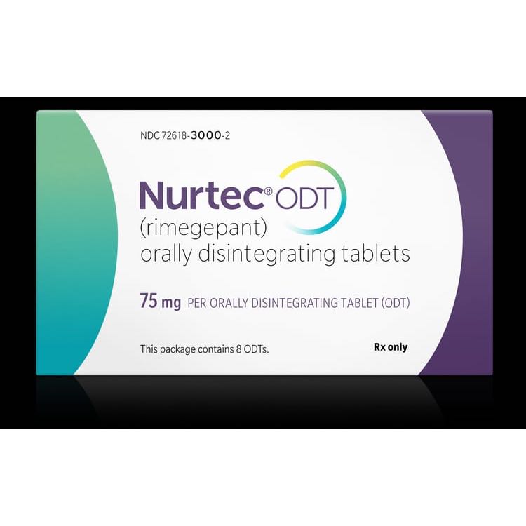 NURTEC ODT Rimegepant 75 MG BOX isi 2 Tablet.