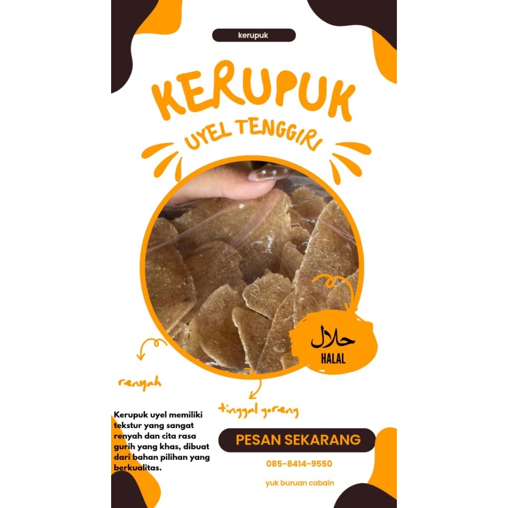 KERUPUK UYEL TENGGIRI ||  MENTAH